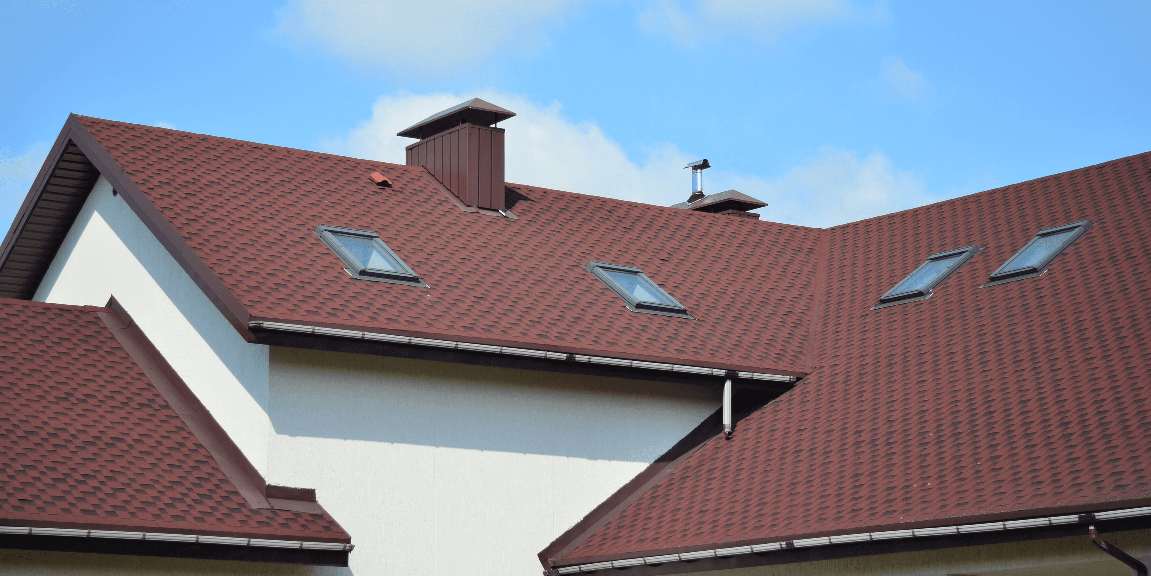 Repaired roof after